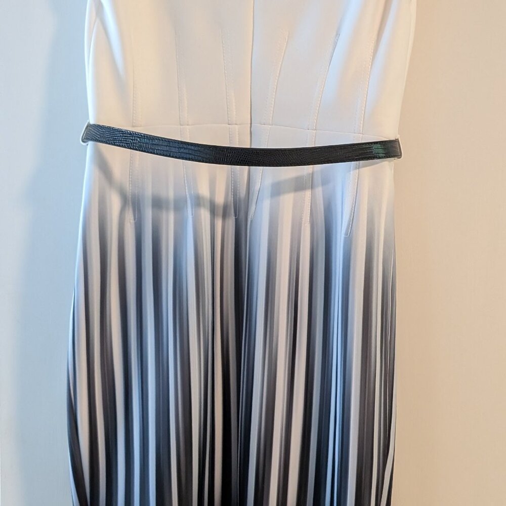 Donna Karan Women's Belted Ombré-Print Sheath Dress - Picture 6 of 9